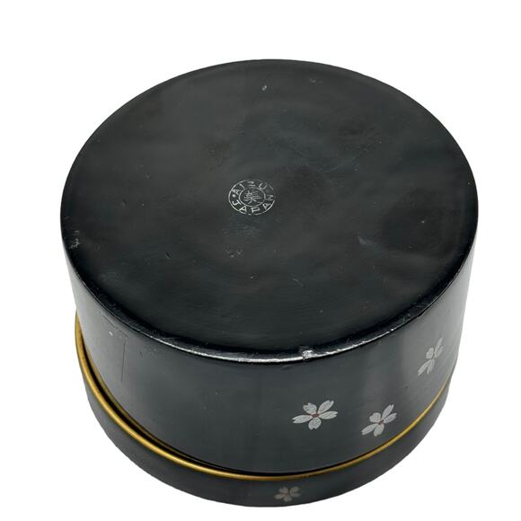 Vintage Aizu Lacquerware Coasters Set of 6 with Storage Box - Picture 4 of 4